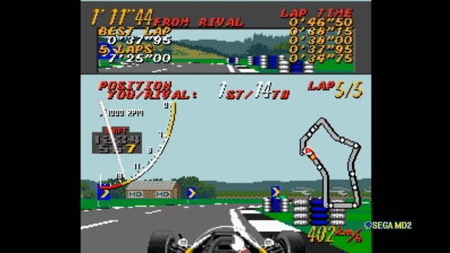 Super Monaco GP (Genesis/Mega Drive) - Longplay смотреть онлайн