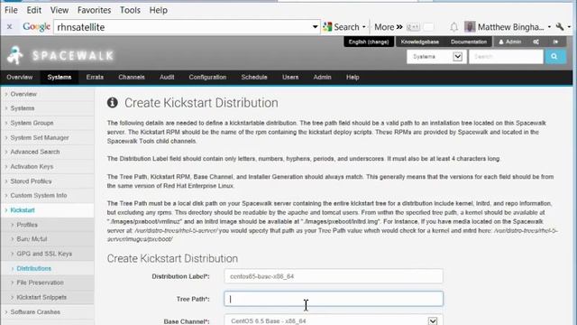 Create distribution and kickstart profile for Spacewalk 2.1 смотреть онлайн