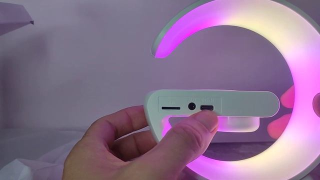 мини  светильник с часами