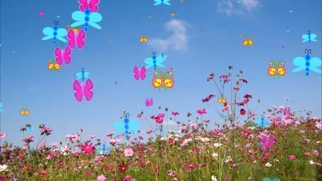Футажи.Цветы.Бабочки.Стрекозы. смотреть онлайн