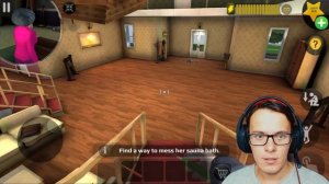 МИСС ТИ КАМИН Как пройти уровень с камином в игре Scary Teacher 3D камин