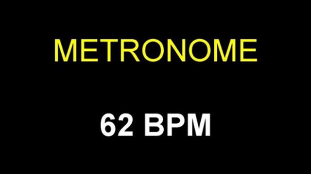 Metronome 62 BPM Beats Per Minute смотреть онлайн