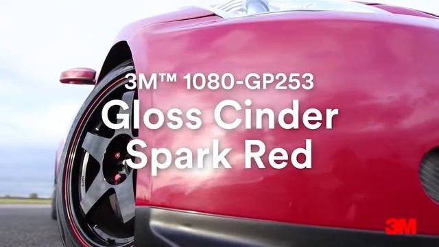 3M™ 1080 Wrap Films Gloss Cinder Spark Red Video смотреть онлайн