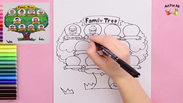 How to draw a family tree (3 generations) смотреть онлайн