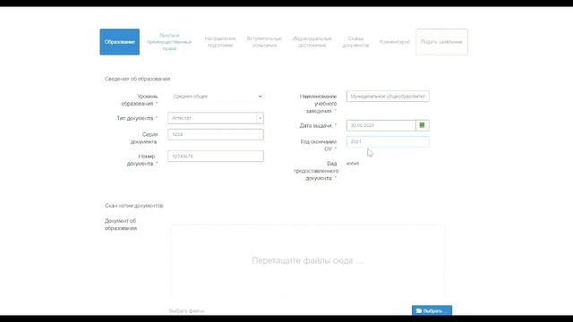 Инструкция по работе с личным кабинетом абитуриента. смотреть онлайн