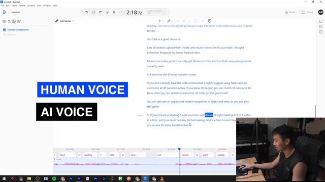 This is the best VOICE CLONING program (a little scary) - Descript AI смотреть онлайн