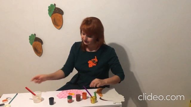 Рисуем ЖОЛУДЬ на трафарете смотреть онлайн