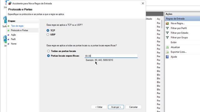 Como liberar uma porta no FIREWALL do Windows смотреть онлайн
