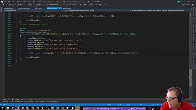 Live Coding with Matt Groves - Episode 25 - Windowing functions, JavaScript Data Visualizations, an смотреть онлайн