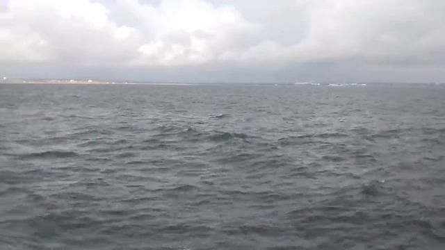 Вид с Черного моря.Героевка,Этильген,Судоремонтный завод"Залив".Крым. смотреть онлайн