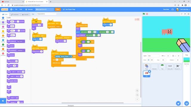 Scratch 3.0 Tutorial| Minecraft On Scratch Ep3