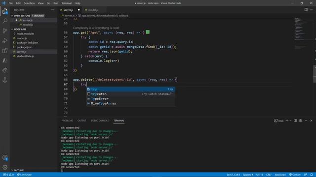 Node JS retrieve data from MongoDB | NODE JS Tutorial смотреть онлайн