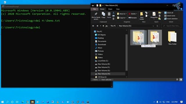 How To Force Delete File or Folder in Windows 10 Using CMD смотреть онлайн