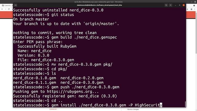 Codecast: Create a RubyGem 61: Release 0.3.0! смотреть онлайн