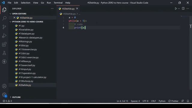 While Loop Python In Hindi? | Python ZERO To HERO Course In Hindi #20 смотреть онлайн