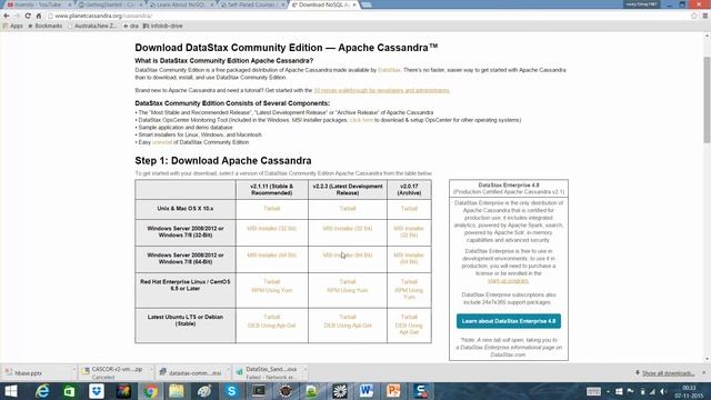 Apache Cassandra Installing locally on windows смотреть онлайн