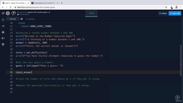 Day 12 - 121-Solution & Walkthrough to the Number Guessing Game смотреть онлайн