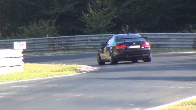 BMW M3 E92 V8 ACTION - Acceleration + Overtake + Sound On Nürburging Nordschleife Race Track