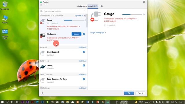 Fixed Plugin Error Plugin "Gauge" is incompatible (until build 201,SNAPSHOT ( Android studio ) смотреть онлайн