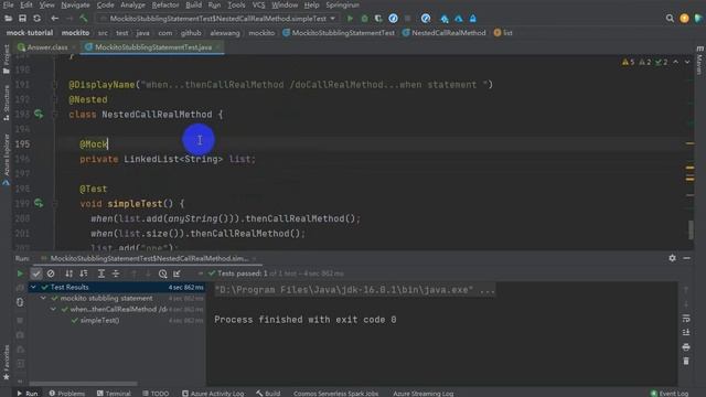 19 Mockito Stubbing statement callRealMethod смотреть онлайн