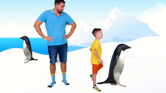 Эмин познает мир и изучает Антарктиду и учит какие животные там обитают. Обучающее видео для детей смотреть онлайн