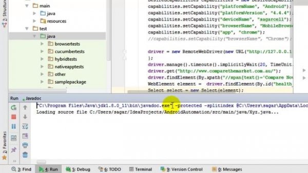 How to generate javadoc in intellij IDEA