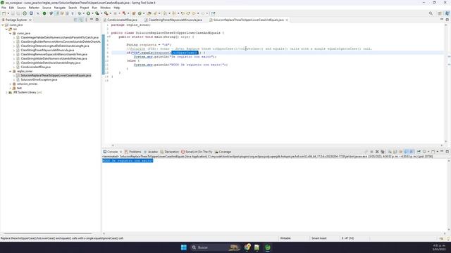 Solución (FIX): Sonar - Java: Replace these toUpperCase()/toLowerCase() and equals() calls with a.. смотреть онлайн