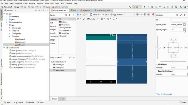 Tab Layout Using View Pager and Fragments Android part 1 смотреть онлайн