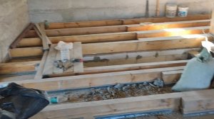 ЗАПОЛНЕНИЕ БАЛОК ПЕРЕКРЫТИЯ ПОЛИСТИРОЛБЕТОНОМ