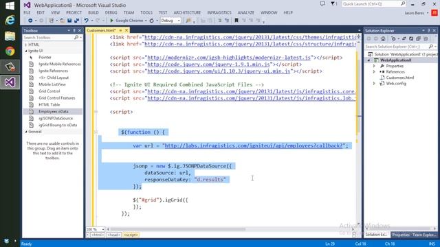 Binding Data in Ignite UI смотреть онлайн
