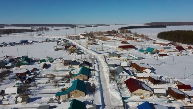 Бижбуляк съемка с дрона в марте 2021 года. 4K смотреть онлайн