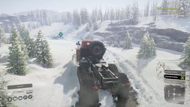 SnowRunner. Кольский полуостров. Ковдозеро. Поручение «Кабинная лихорадка». смотреть онлайн