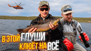 РЫБАЛКА В ГЛУШИ НА СЕВЕРЕ! Ловим огромную кумжу! Рыбачим на озере креветка под Мурманском 2023