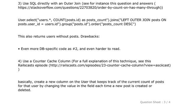 MySQL : Order by count on has_many relation смотреть онлайн