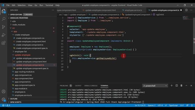 Angular 10 + Spring Boot CRUD Full Stack App - 20 - Connecting Angular with Get Employee REST API смотреть онлайн