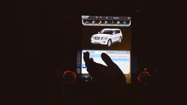 How to operate a Kirinavi 12.1" Vertical screen Android 6 car dvd player for Nissan patrol 2016- смотреть онлайн