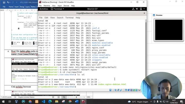 Tutorial DNS Server, NginX Web Server, Virtual Domain смотреть онлайн