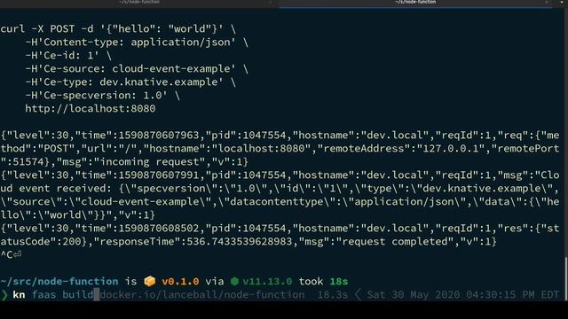 Boson Project - Functions on Knative using kn CLI plugins, Buildpack and Docker. смотреть онлайн