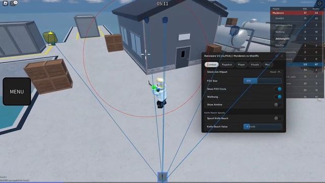 [ROBLOX]OP Murderers Vs Sheriffs Script - Big Head, Esp, Silent-Aim ,Knife/Gun Mods (PASTEBIN 2023) смотреть онлайн