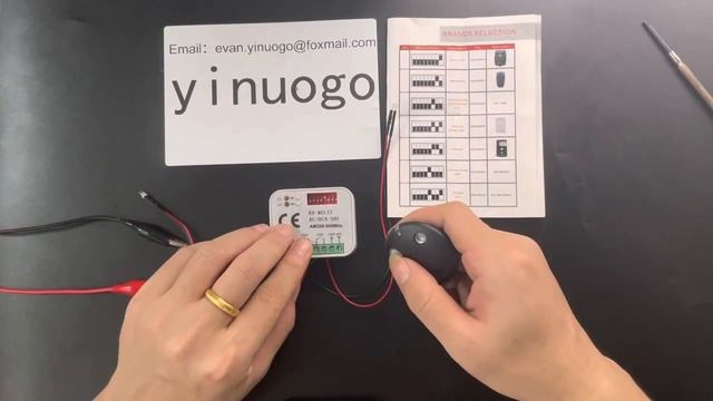 yinuogo-YNG201 RX MULTI Receiver 300MHz-868MHz For NICE SMILO SM2 SM4 Remote Control 433.92MHz смотреть онлайн