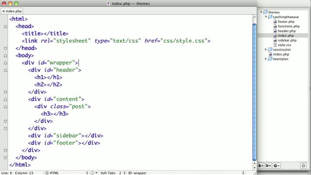 Wordpress Theme Design Course: HTML Structure смотреть онлайн