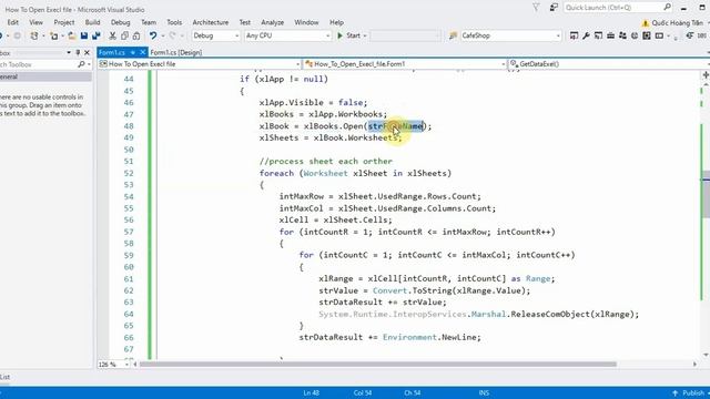 How to get data from excel file In C# смотреть онлайн