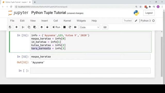 Python Unpack Tuples || Programming || Afaan Oromoo смотреть онлайн
