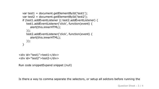 HTML : Target multiple selectors in JS only смотреть онлайн