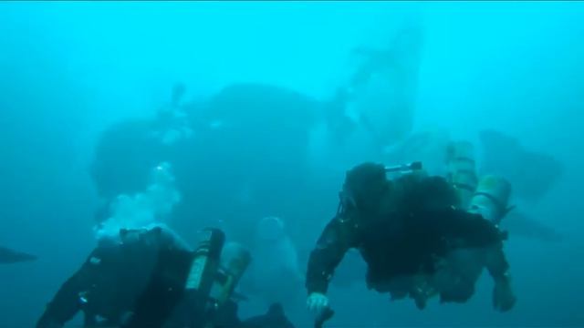Дайвинг с подводным скутером буксировщиком. Дайвинг в Израиле. Эйлат. DPV diving. смотреть онлайн