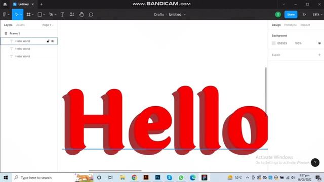 Create 3D Text In Figma // Figma (2022) //
