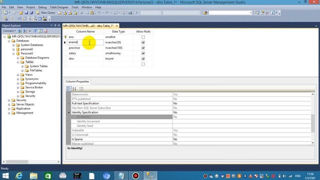 TRIRAT SOEMSAP (1.1) สร้างฐานข้อมูลเบื้องต้น โดยใช้ Microsoft SQL Server Management Studio 2014 смотреть онлайн