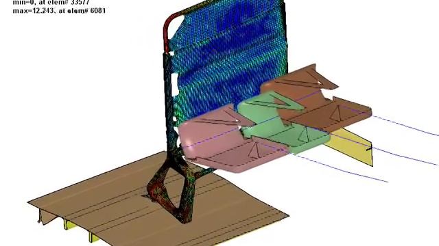 LS-DYNA Simulation of FMVSS Bus Seat Crash Test.m4v смотреть онлайн
