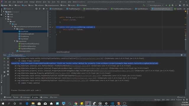 Troubleshooting a PropertyNotFoundException from Hibernate/JPA | Nullbeans.com смотреть онлайн