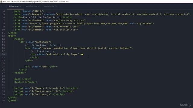 Curso BOOTSTRAP desde 0 065 Header Menu de Navegacion смотреть онлайн